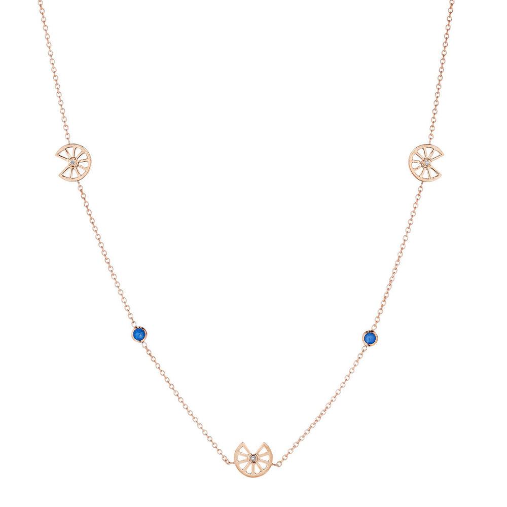 Pinwheel Long Necklace
