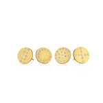 yellow gold with brilliant diamonds earring