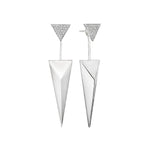 White gold with brilliant diamonds earring